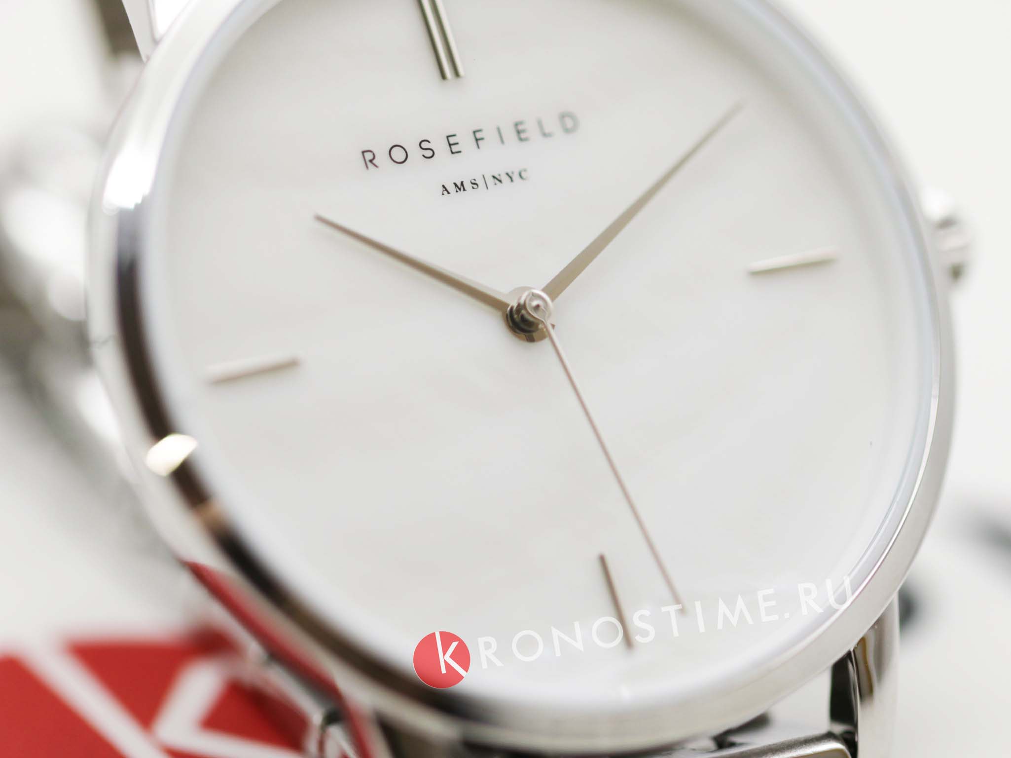 Rosefield Rosefield The Pearl RMSSS-R02 кварцевые женские часы часы крупный план перламутровый циферблата